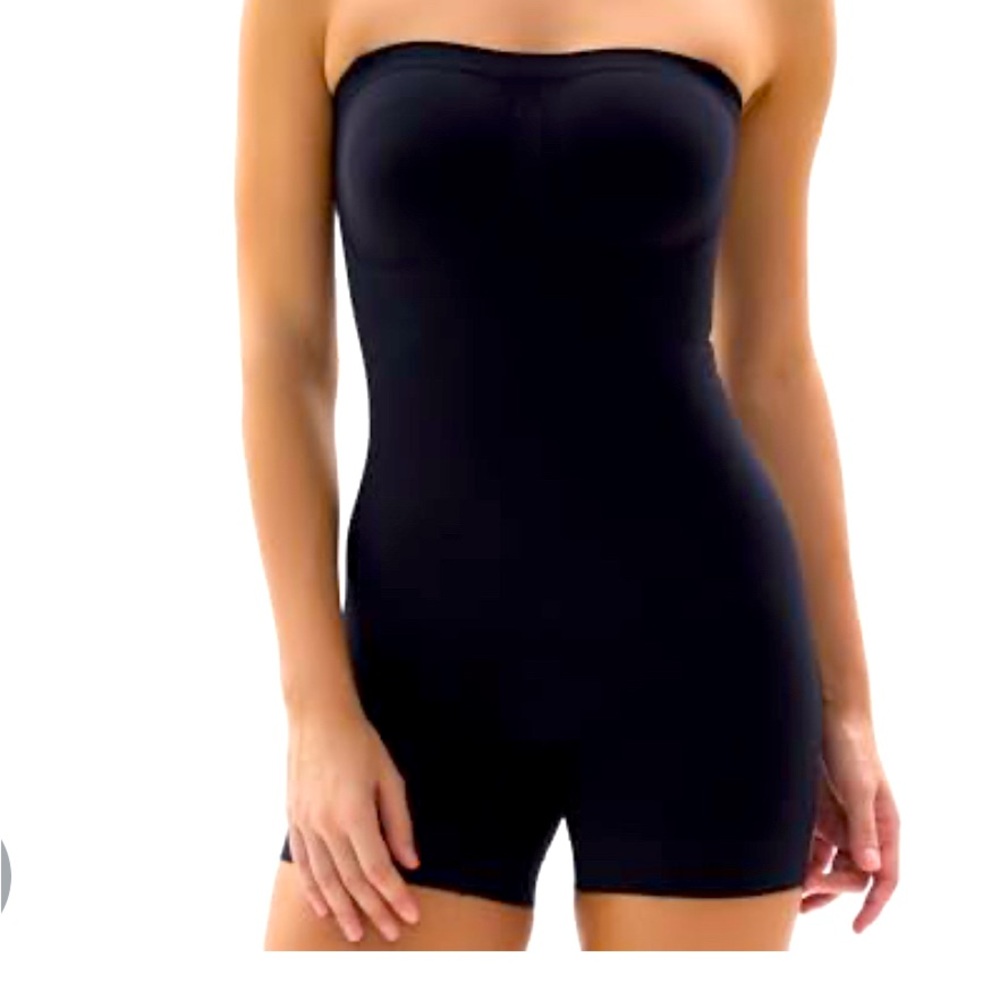 SHAPERX Strapless Shortie Bodysuit For Women Tummy Control Shaper NEW